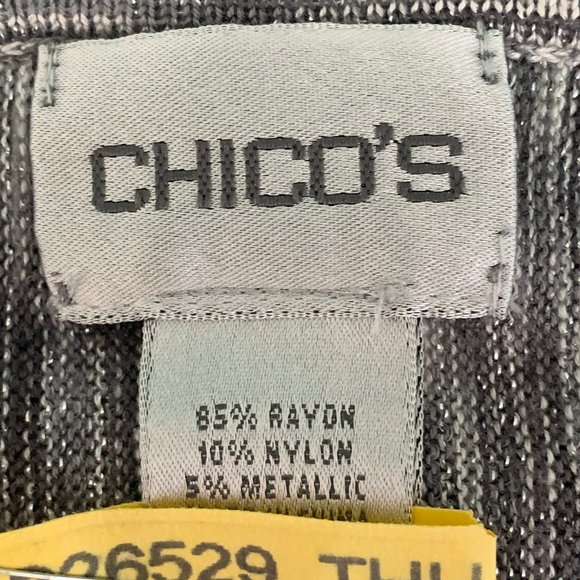 Metallic Silver & Black Sparkle Sweater - Picture 7 of 7